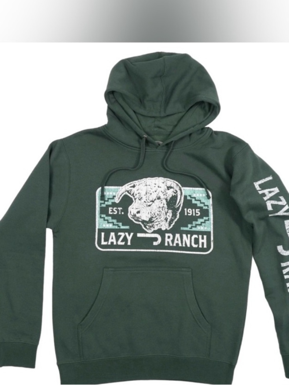 Lazy Ranch Men's Forest Green Pullover Hoodie XL